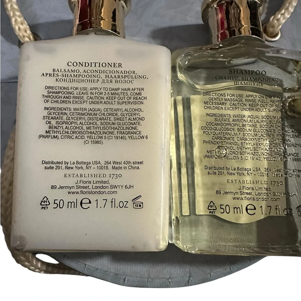 Floris London Cefiro Shampoo & Conditioner Travel size 1.7oz / 50ml New